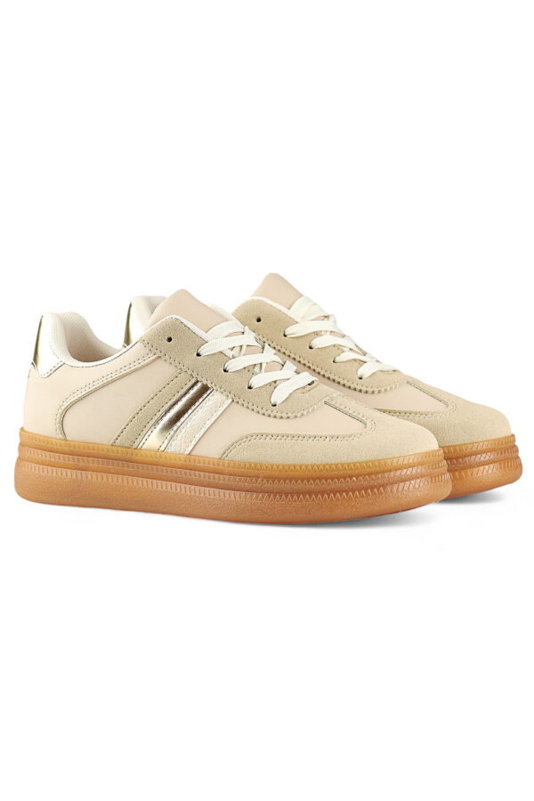 Buty Sportowe Model A185BE Beige - PRIMO - obrazek 2