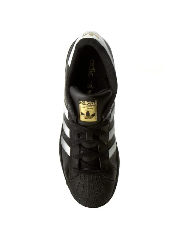 Buty Adidas Superstar Czarne Złote - B27140 - obrazek 4