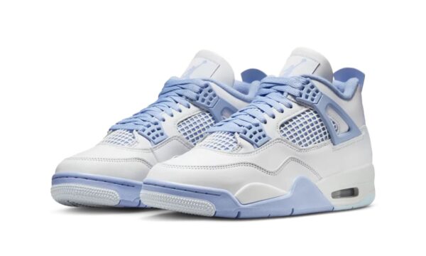 Buty Nike Air Jordan 4 Niebieskie, białe Aluminium - HV0823-100 - obrazek 3