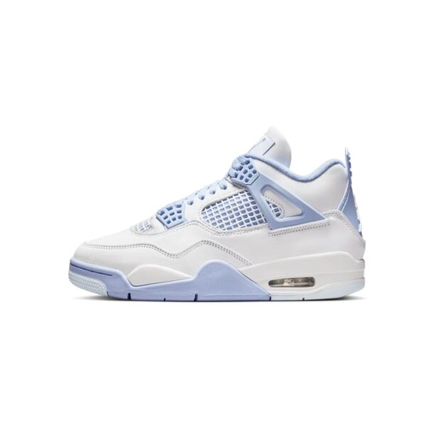 Buty Nike Air Jordan 4 Niebieskie, białe Aluminium - HV0823-100